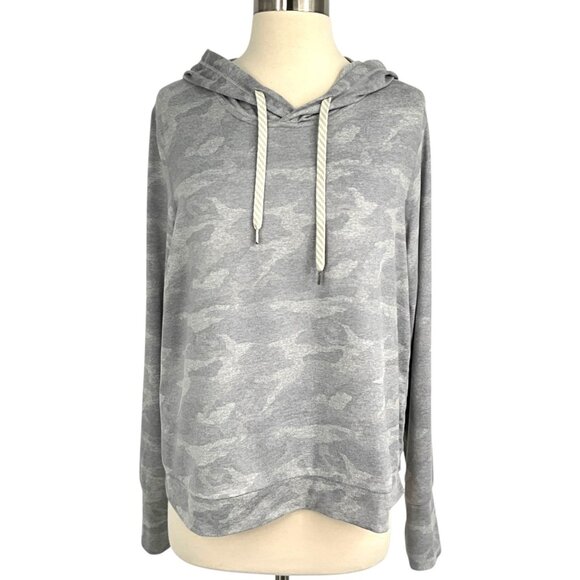 Vuori Tops - Vuori Halo Essential Hoodie Gray Camo Pullover DreamKnit Size L Large Women's